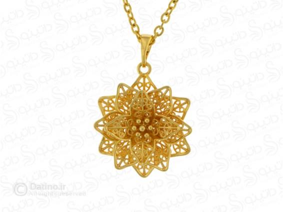 گردنبند زنانه ژوپینگ گل لوتوس 14274